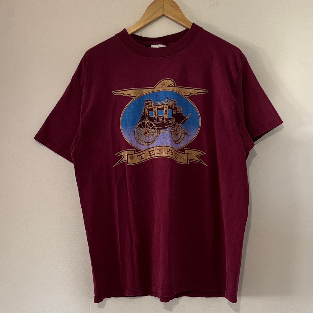 Vintage Texas Western Wagon T-Shirt / XL / 90s